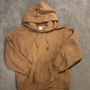 TNA Sweatfleece, Cozy Fleece, Boyfriend Fit Milk Chocolate sweatshirt, size S